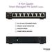 NETGEAR Smart GS308T - Switch - smart - 8 x 10/100/1000 - desktop