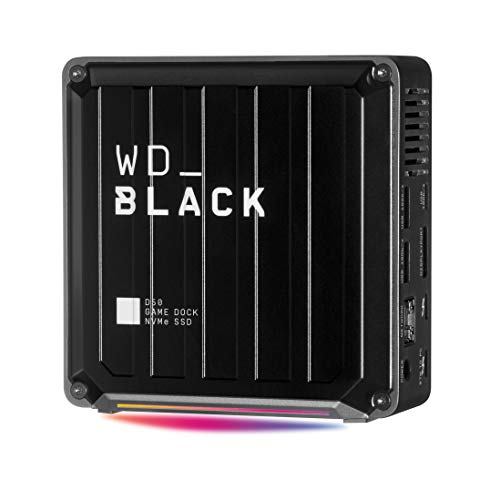 WD_BLACK D50 Game Dock WDBA3U0020BBK - Docking station - Thunderbolt 3 - DP, Thunderbolt - HDD 2 TB - GigE - EMEA