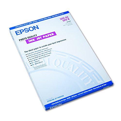 Best Value Epson Photo Quality Ink Jet Paper - Matte coated photo paper - bright white - 329 x 483 mm - 105 g/m2 - 100 sheet(s)