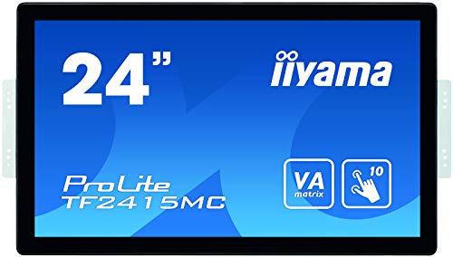 iiyama ProLite TF2415MC-B2 - LED monitor - 23.8" - open frame - touchscreen - 1920 x 1080 Full HD (1080p) @ 60 Hz - VA - 350 cd/m - 3000:1 - 16 ms - HDMI, VGA, DisplayPort - black