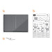 Nobo Premium Plus Grey Felt Lockable Notice Board 8Xa4 Dd