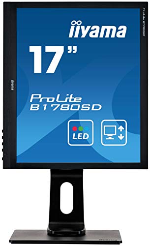 Iiyama ProLite B1780SD-B1 17" LED 5:4 Black, Height Adjustable TN, 5ms, 1 x VGA, 1 x DVI-D, Pivot, Swivel, Tilt, Speakers