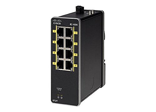 Cisco Industrial Ethernet 1000 Series - Switch - Managed - 2 x 10/100 (uplink) + 6 x 10/100 (downlink) - DIN rail mountable - DC power