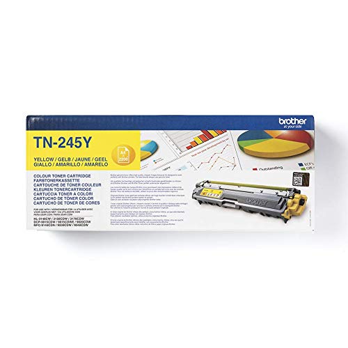 Brother TN245Y - Yellow - original - toner cartridge - for Brother DCP-9015, DCP-9020, HL-3140, HL-3150, HL-3170, MFC-9140, MFC-9330, MFC-9340