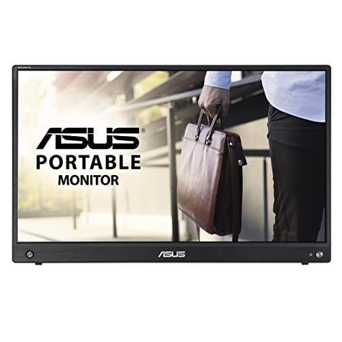 ASUS ZenScreen GO MB16AWP - LED monitor - 15.6" - portable - 1920 x 1080 Full HD (1080p) @ 60 Hz - IPS - 250 cd/m² - 1000:1 - 5 ms - Mini HDMI, USB-C - speakers - gun metal black