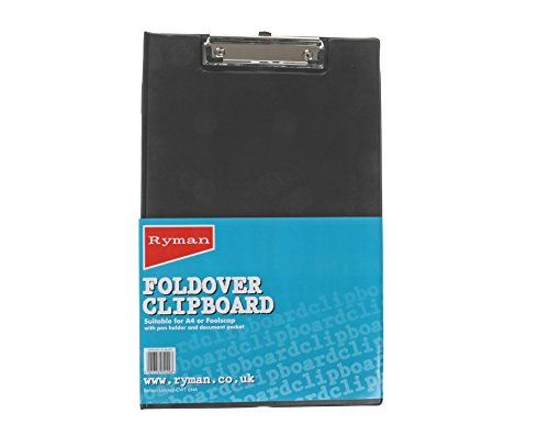 Best Value Rapesco Clipboard - A4+ Foldover with Film Pocket, Black