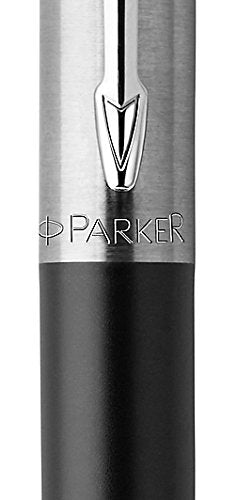 Best Value Parker Jotter Bond Street Black Barrel Ballpoint Pen - Supplied with Royal Blue Ink