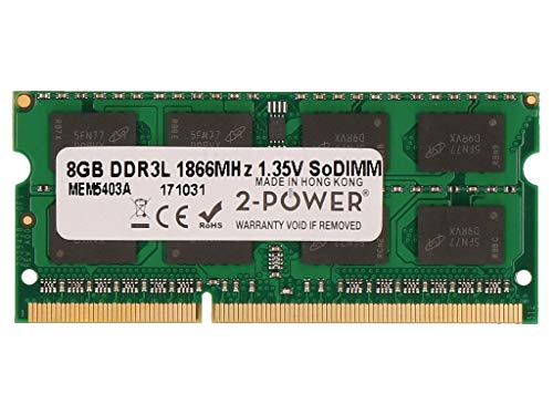 2-Power - DDR3 - module - 8 GB - SO-DIMM 204-pin - 1866 MHz / PC3-14900 - CL13 - 1.35 V - unbuffered - non-ECC