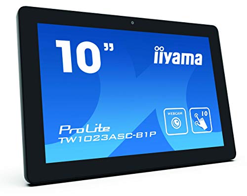 iiyama ProLite TW1023ASC-B1P - LED monitor - 10.1" - stationary - touchscreen - 1280 x 800 - IPS - 450 cd/m² - 1000:1 - 25 ms - HDMI - speakers - black, matte