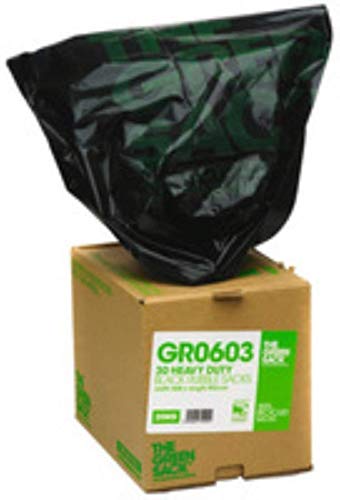 Best Value GREENSACK GR0603 Rubble Sack in Dispenser, Black (Pack of 30)