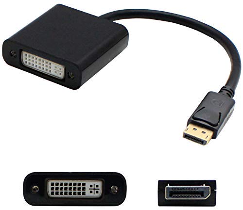 AddOn 8in DisplayPort to DVI-I Adapter Cable - DisplayPort adapter - DisplayPort (M) to DVI-I (F) - 20 cm - black