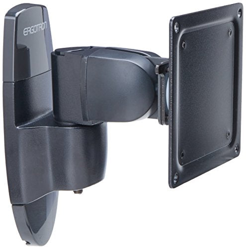 Ergotron 200 Series Wall Mount Pivot - Mounting kit (wall plate, pivot) for Monitor - black - screen size: up to 24" - wall-mountable