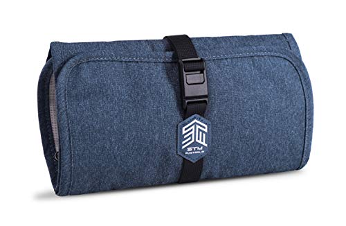 STM Dapper Wrapper Equipment Storage Case Slate Blue Organise Accessories Neatly Impressively Compact Secure Magnetic Closure Multiple Pockets and Sto