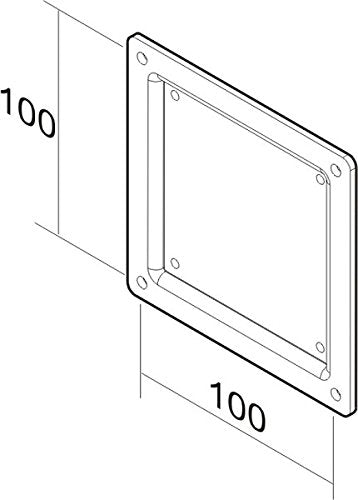 NewStar VESA Conversion Plate from VESA 75x75mm to 100x100mm - Black - Mounting component (adapter plate) for LCD display - black - screen size: 10"-30"