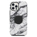 OtterBox Otter + Pop Symmetry Series - Back cover for mobile phone - polycarbonate, synthetic rubber - white marble graphic - for Apple iPhone 12 Pro Max