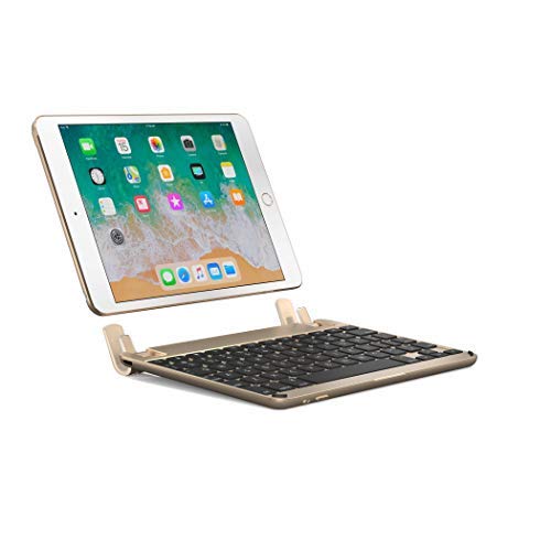 Brydge 7.9 Inches QWERTY English Bluetooth Wireless Keyboard for Apple iPad Mini 1st 2nd 3rd Generation Backlit Keys 180 Degree Viewing Angle Gold