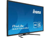 iiyama ProLite X4373UHSU-B1 - LED monitor with TV tuner - 43" (42.5" viewable) - 3840 x 2160 4K @ 60 Hz - VA - 400 cd/mï¿½ - 4000:1 - 3 ms - 2xHDMI, DisplayPort, Mini DisplayPort - speakers - matte black