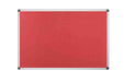 Best Value Bi-Office Notice Board Maya, Red Felt, Aluminium Frame, 240 x 120 cm