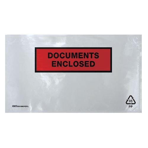 Best Value Document Enclosed Envelopes DL 220 x 110mm Printed 1000 Per Box