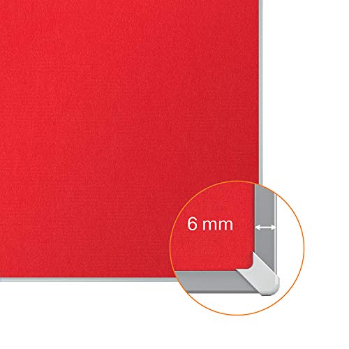 Nobo Impression Pro Widescreen Red Felt Board 1220X690Mm Dd