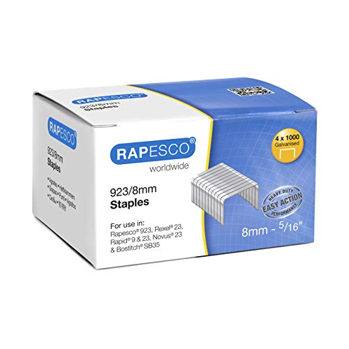 Best Value Rapesco Staples - 923/8mm. Box of 4,000