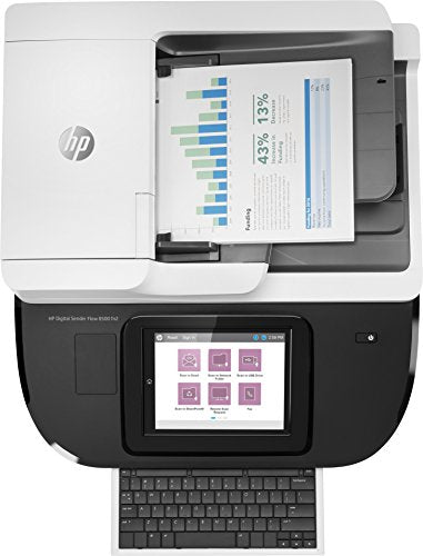 HP Digital Sender Flow 8500fn2 - Document scanner - flatbed: CCD / ADF: CIS - Duplex - 216 x 864 mm - 600 dpi x 600 dpi - up to 92 ppm (mono) / up to 92 ppm (colour) - ADF (150 sheets) - up to 10000 scans per day - USB 2.0, Gigabit LAN, USB 2.0 (Host)