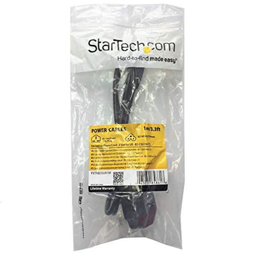 StarTech 1m BS 1363 to C5 Power Cord UK