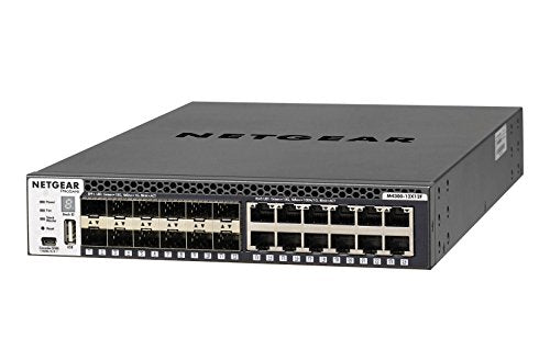 NETGEAR M4300-12X12F - Switch - L3 - Managed - 12 x 10/100/1000/10000 + 12 x 10 Gigabit SFP+ - front to back airflow - rack-mountable