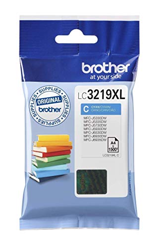 Best Value Brother LC-3219XLC- Inkjet Cartridge, High Yield, Cyan, Brother Genuine Supplies