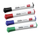 Best Value Nobo Glide Drywipe Markers, Standard Nib, Pack of 4, Assorted Colours, 1902096