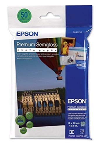 Epson Premium Semigloss Photo Paper - Semi-gloss photo paper - 100 x 150 mm - 251 g/m2 - 50 sheet(s)