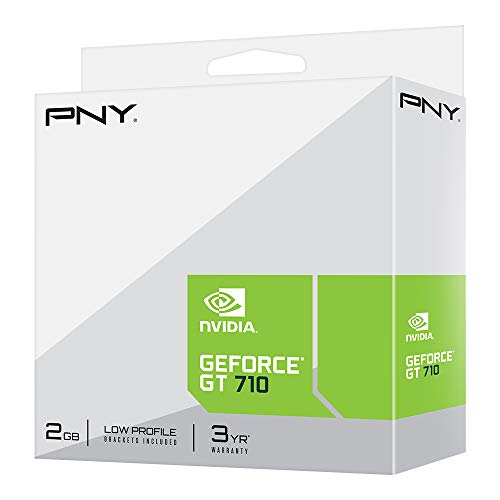 PNY GeForce GT 710 - Graphics card - GF GT 710 - 2 GB DDR3 - PCIe 2.0 x8 low profile - DVI, D-Sub, HDMI - black