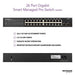 NETGEAR Smart GS324T - Switch - smart - 24 x 10/100/1000 + 2 x SFP - desktop, rack-mountable