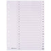 Best Value Polypropylene Dividers A4 20 Part A-Z White