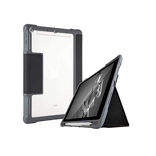 STM Dux Plus Duo 9.7 Inch Apple iPad 6th Generation Flip Tablet Case Black Polycarbonate TPU Magnetic Closure 6.6 Foot Drop Tested Shock Resistant