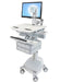 Ergotron StyleView - Cart for LCD display / keyboard / mouse / CPU / notebook / barcode scanner - medical - aluminium, zinc-plated steel, high-grade plastic - grey, white, polished aluminium - screen size: up to 24" - output: AC 230 V - 66 Ah - Lead Acid