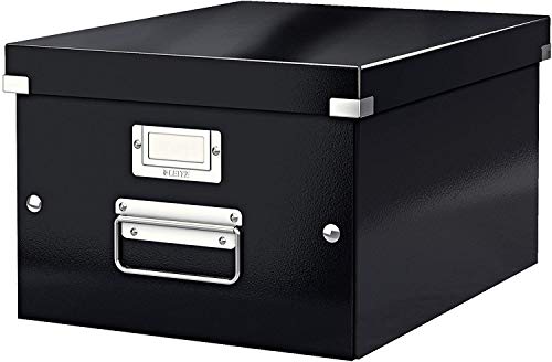 Best Value Leitz A4 Storage Box, Click and Store Range 60440095 - Medium, Black