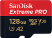 Extreme Pro microSDXC 128GB+SD Adapter