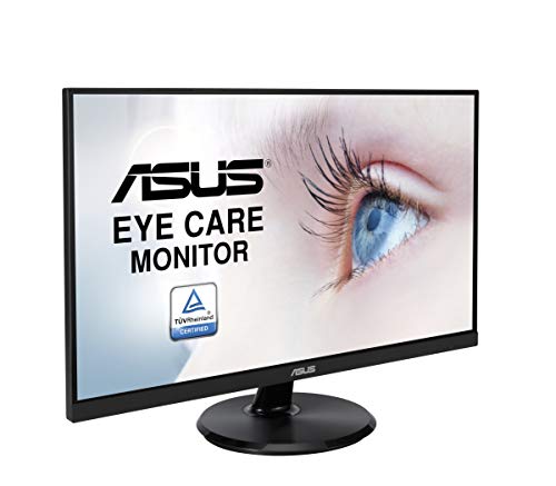 ASUS VA24DQ - LED monitor - 23.8" - 1920 x 1080 Full HD (1080p) - IPS - 250 cd/m - 1000:1 - HDMI, VGA, DisplayPort - speakers - black