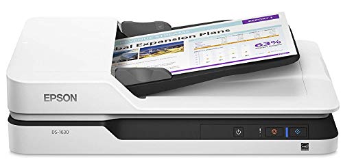 Epson WorkForce DS-1630 - Document scanner - Duplex - A4/Legal - 1200 dpi x 1200 dpi - up to 25 ppm (mono) / up to 25 ppm (colour) - ADF (50 sheets) - up to 1500 scans per day - USB 3.0