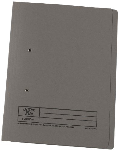 Best Value Rexel Jiffex Foolscap Transfer File - Grey (Pack of 50)