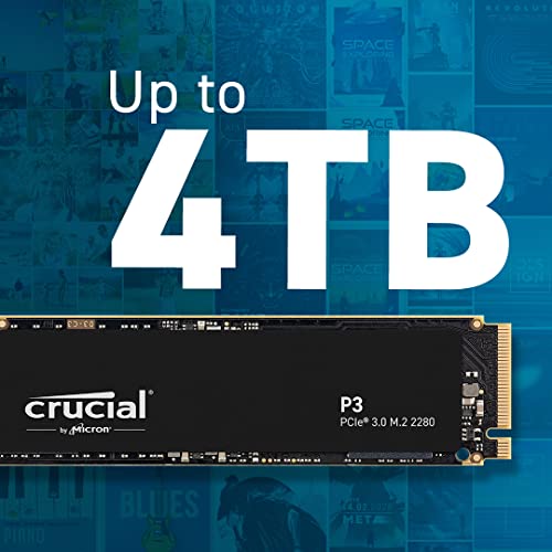 Crucial P3 - SSD - 500 GB - internal - M.2 2280 - PCIe 3.0