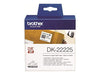 Brother DK-22225 - Paper - black on white - Roll (3.8 cm x 30.5 m) 1 roll(s) continuous labels - for Brother QL-1050, QL-1060, QL-500, QL-550, QL-560, QL-570, QL-580, QL-700