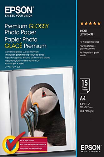 Epson Premium Glossy Photo Paper - Glossy photo paper - A4 (210 x 297 mm) - 15 sheet(s)