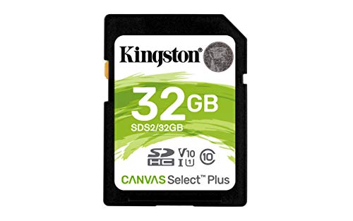 Kingston Canvas Select Plus - Flash memory card - 32 GB - Video Class V10 / UHS-I U1 / Class10 - SDHC UHS-I