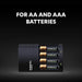 Duracell Battery Charger - Charges in 4 Hours, Coming with 2 AA and 2 AAA Batteries