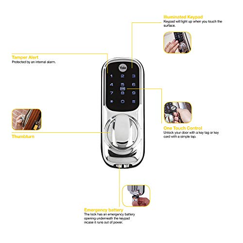 Yale Keyless Connected - Door lock - electronic, key-card - smart lock - touch keypad