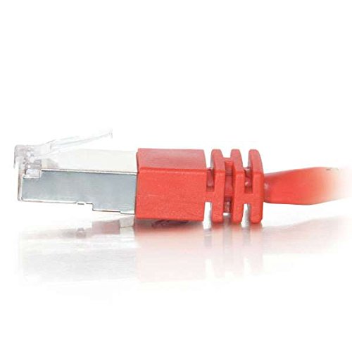 C2G Cat5e Booted Shielded (STP) Network Patch Cable - Patch cable - RJ-45 (M) to RJ-45 (M) - 5 m - STP - CAT 5e - molded - red