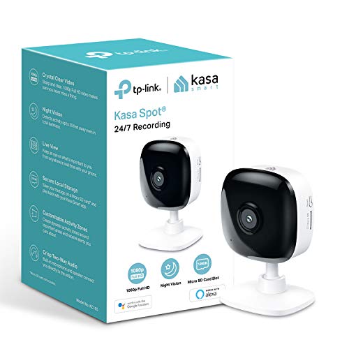 TP-Link Kasa Spot KC105 - Network surveillance camera - indoor - colour (Day&Night) - 1920 x 1080 - 1080p - fixed focal - audio - wireless - Wi-Fi - H.264 - DC 5 V