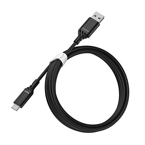 OtterBox Standard - USB cable - USB-C (M) to USB (M) - USB 2.0 - 3 A - 2 m - black